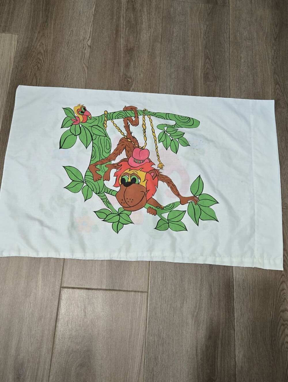 Cannon Monticello Vintage Pillowcase Monkey Tiger Graphic Print Pillowcase